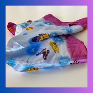 💸 FREE with $50+ Bundle - Y2K Colorful Butterfly Print Scarf
